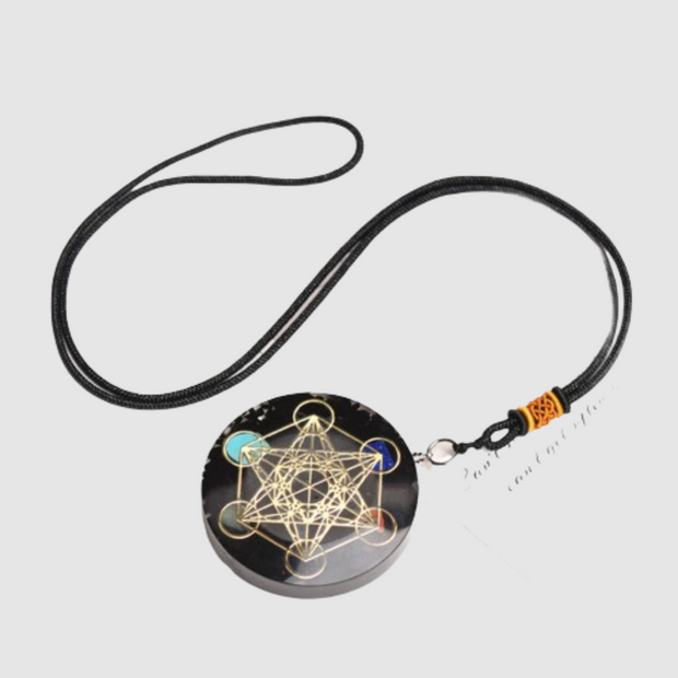 Black Tourmaline Orgonite Protection Necklace