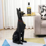 Doberman Nordic Sculpture Tray Table