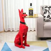 Doberman Nordic Sculpture Tray Table