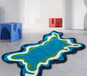 Abstract Blob Tufted Accent Rug