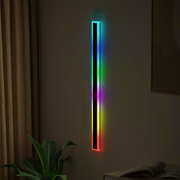 7 Colour RGB Dimmable Long Wall Sconce, IP65 Waterproof Simple Acrylic Exterior Wall Mount Lights