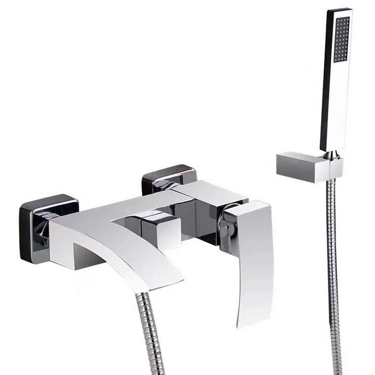 Ridge Ridge Wall Mount Waterfall Bathtub Faucet