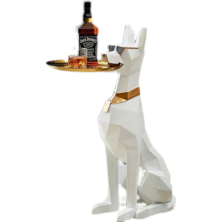 Doberman Nordic Sculpture Tray Table