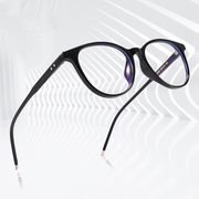 Simple Retro Oval Frame Anti-Blue Glasses
