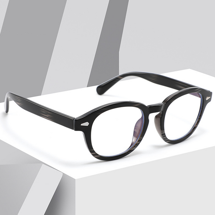 Retro Classic Oval Frame Anti-Blue Glasses