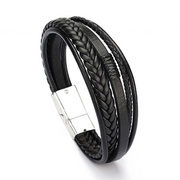 Retro Ethnic Hand-Woven Rope Leather Bracelet