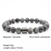 Stone Beaded Magnetic Bracelet