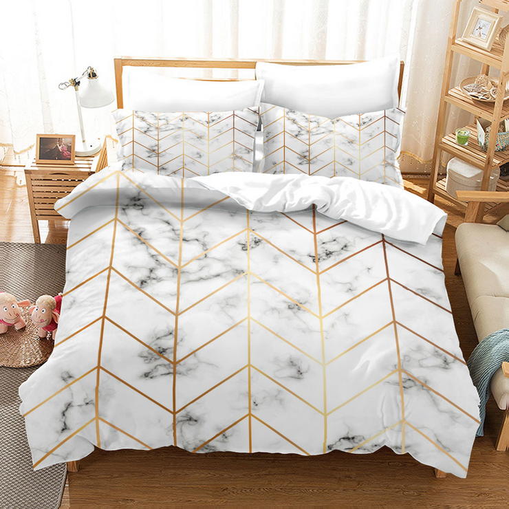 Marble Arrow Duvet Cover Set