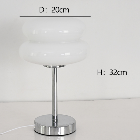 Modern Glass Tart Design 1-Light Table Lamp