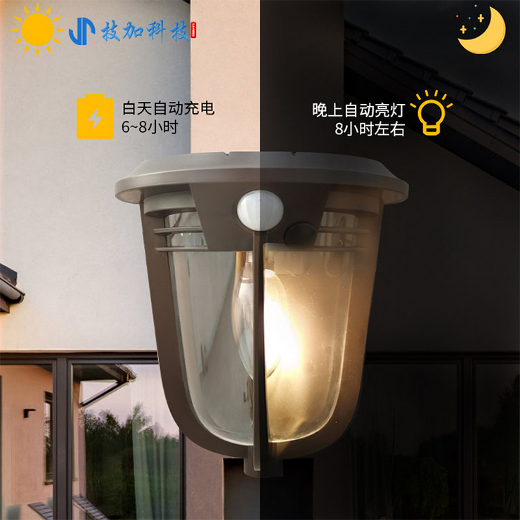 2 Pack Advanced Motion Sensor Solar Lights Wall Sconces