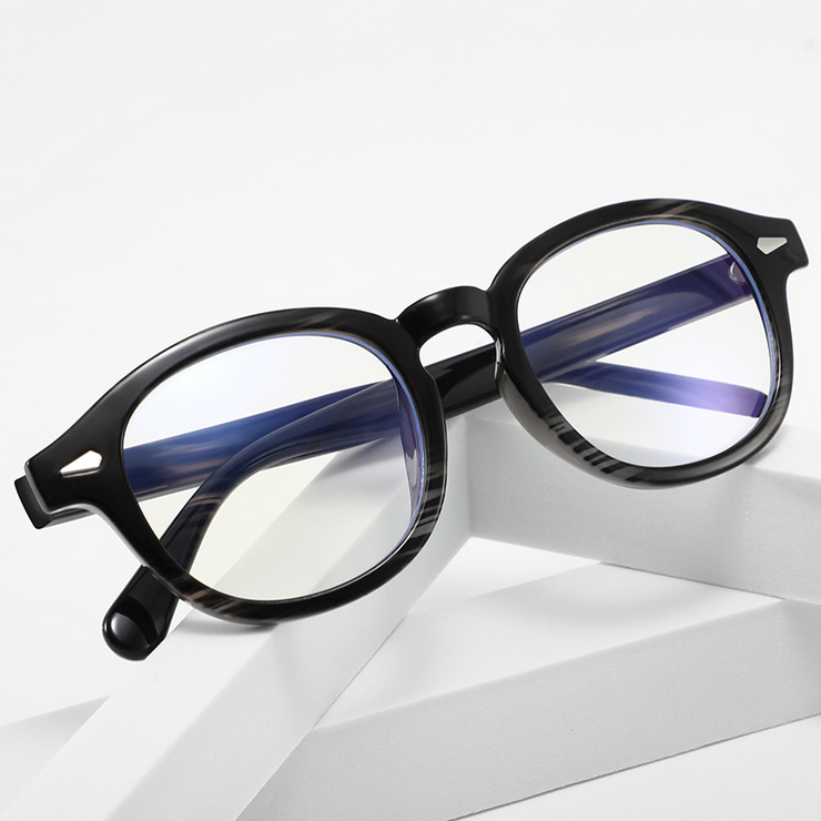 Retro Classic Oval Frame Anti-Blue Glasses