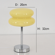 Modern Glass Tart Design 1-Light Table Lamp