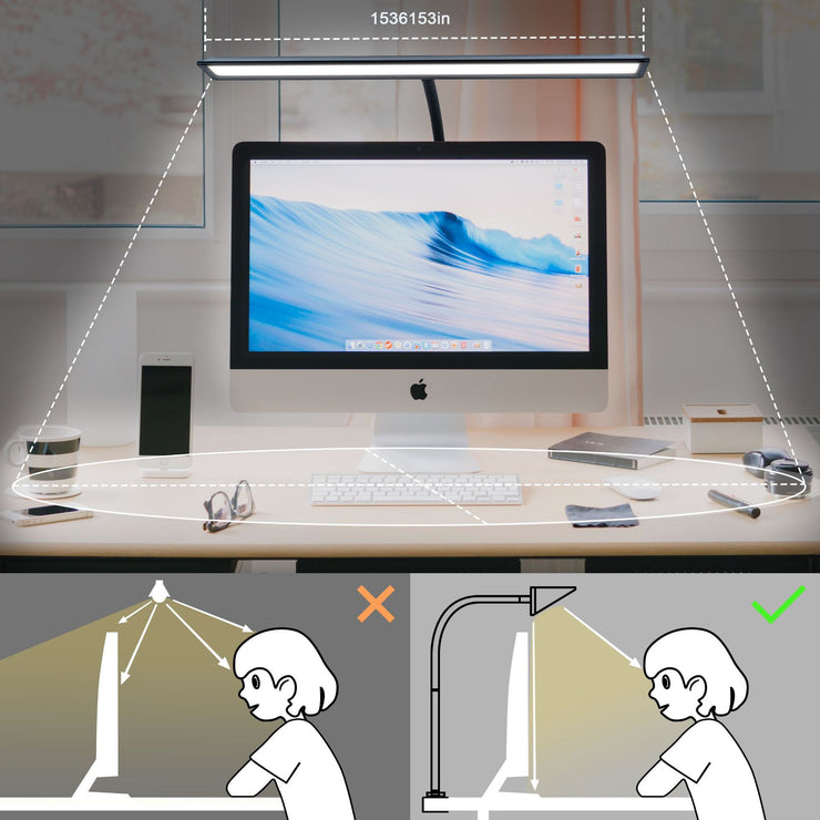 LED Double Head Desk Lamp