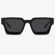 Bright Black Plate Frame Polarized Sunglasses