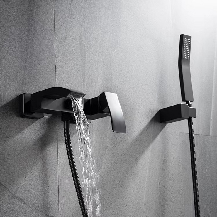 Ridge Ridge Wall Mount Waterfall Bathtub Faucet