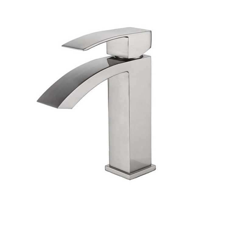 Ridge Contemporary Style Single Hole Deck Mounted Bathroom Sink Faucet