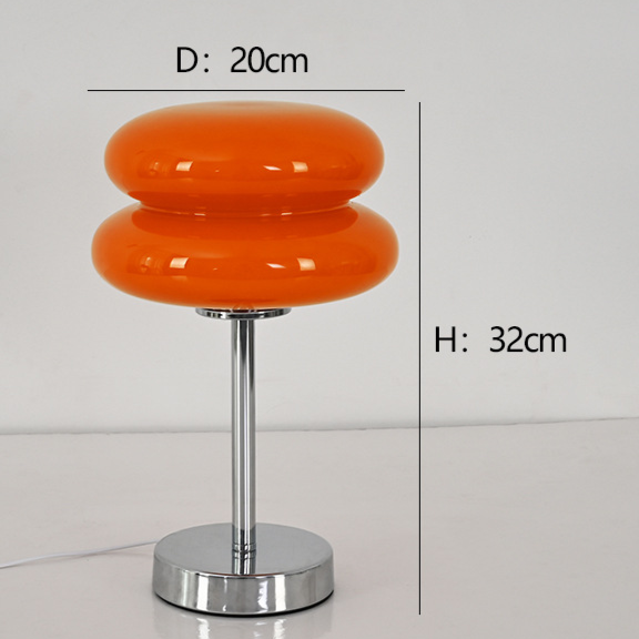 Modern Glass Tart Design 1-Light Table Lamp