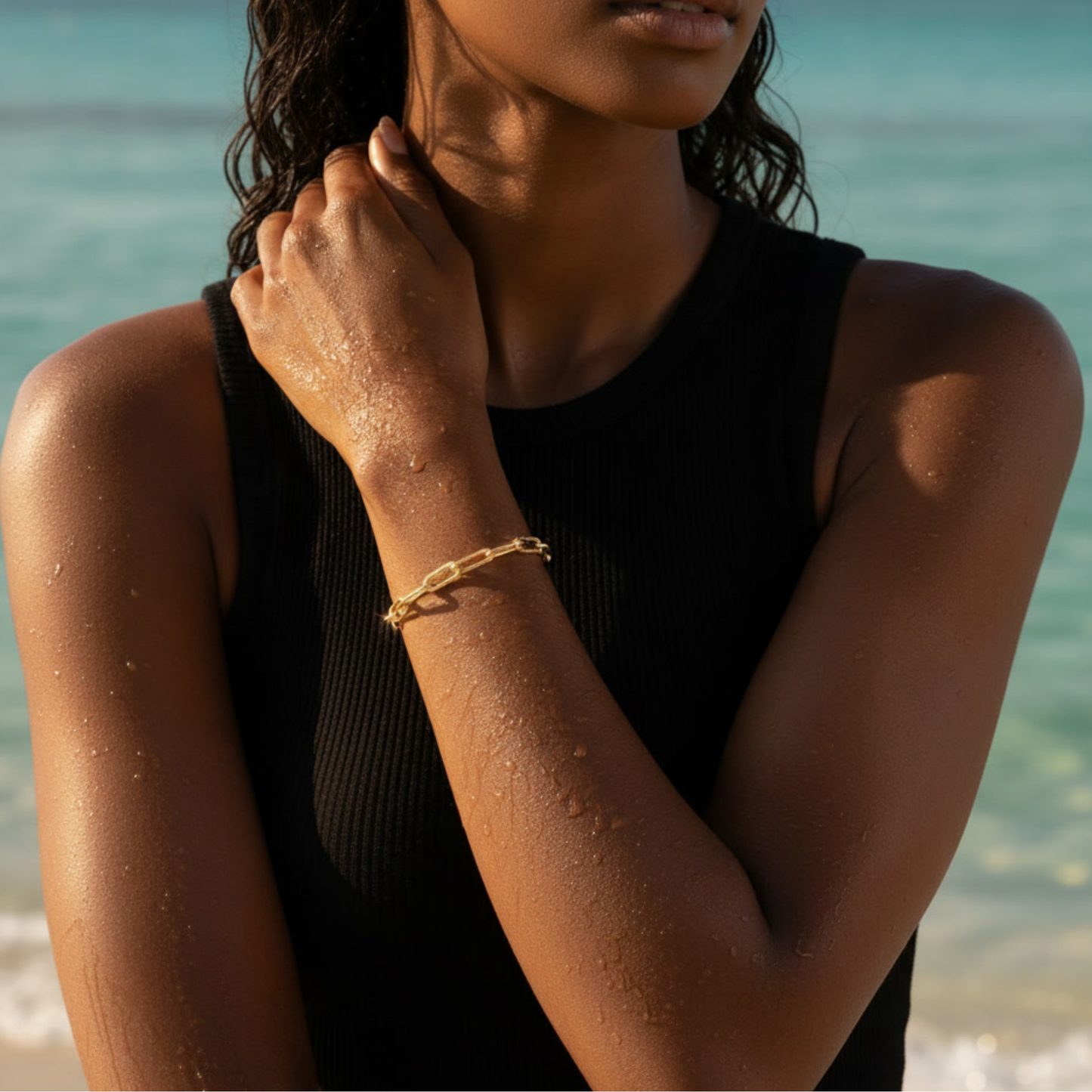 Bold 8mm Chunky Paperclip Link Bracelet