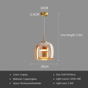 Param - Luxury Glass Pendant Light