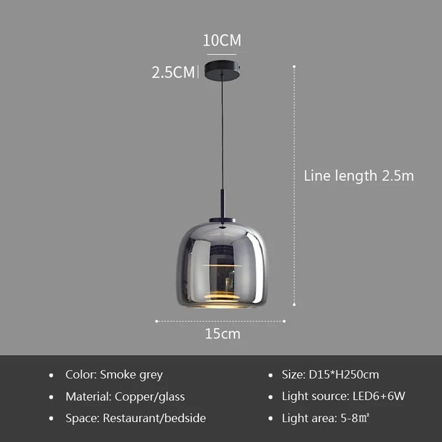 Param - Luxury Glass Pendant Light