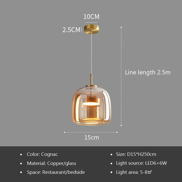 Param - Luxury Glass Pendant Light