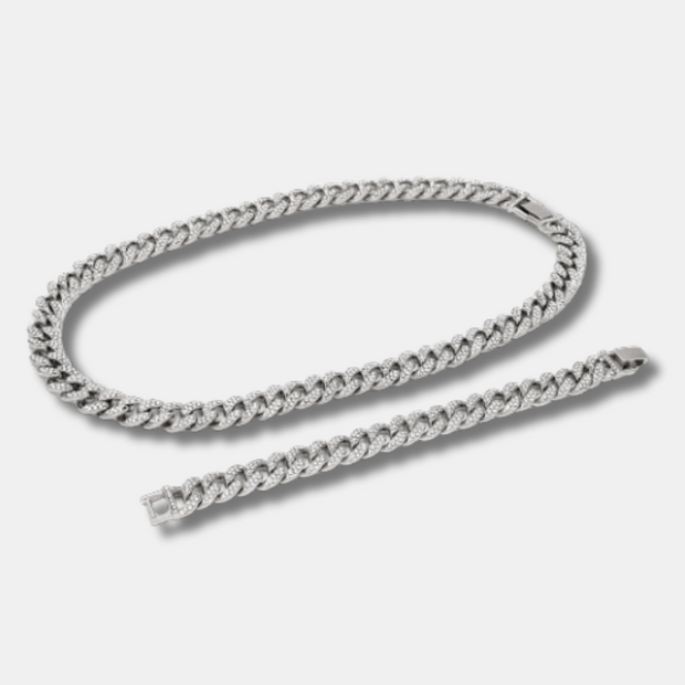 12.5mm Cuban Chain Bracelet & Necklace