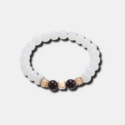 Natural White Chalcedony Positivity Bracelet