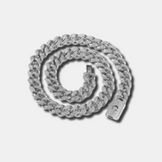 12mm Cuban Chain Letter Necklace