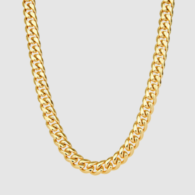 12mm Miami Cuban Chain Gold