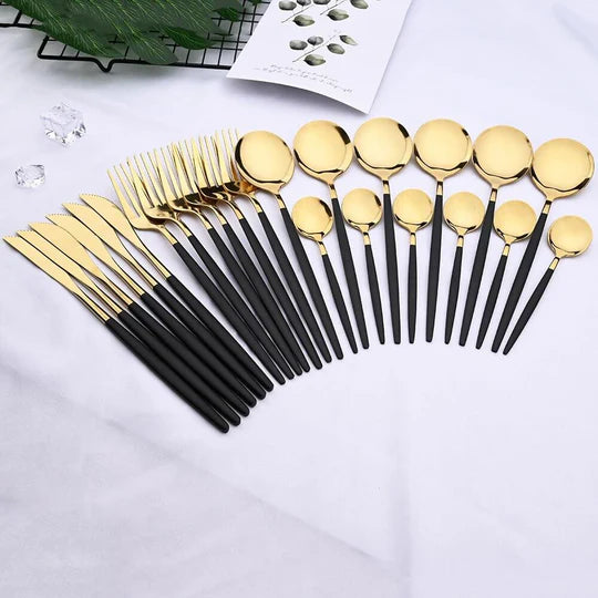 Modern Golden Flatware Sets