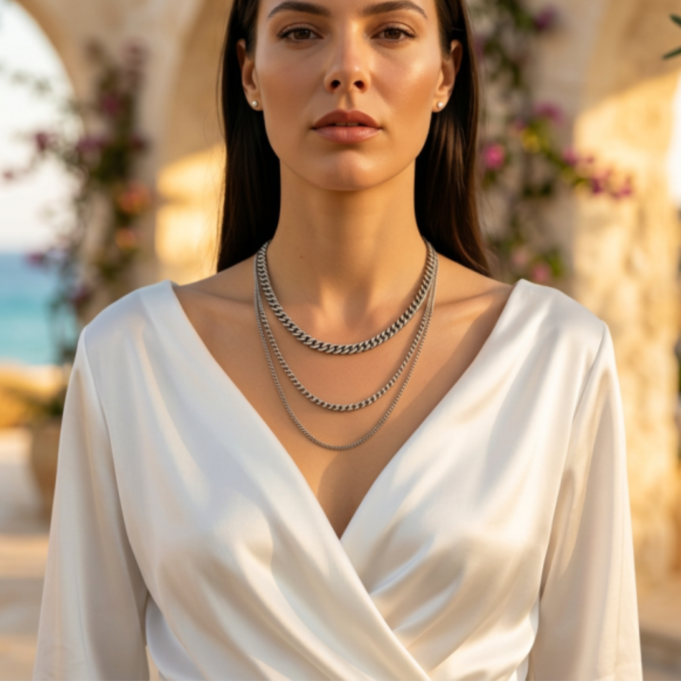 Classic Silver Cuban Link Chain Necklace (5mm)