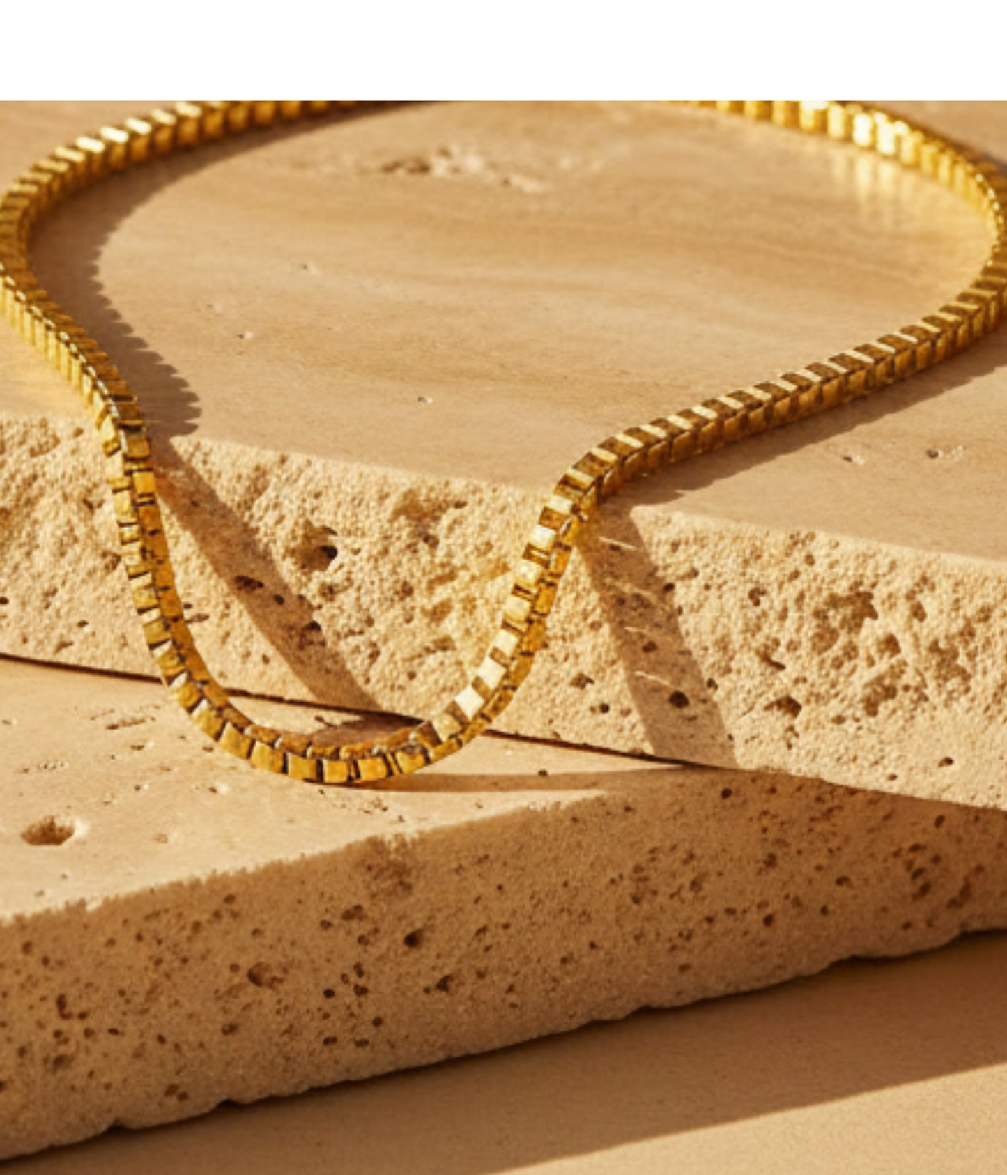 Gold Box Chain Bracelet for Women