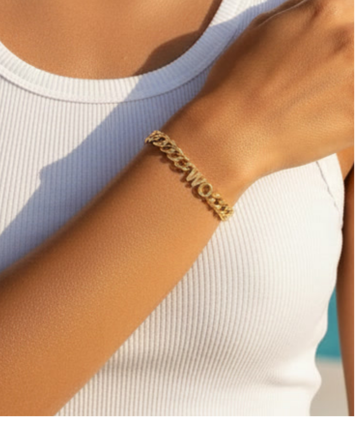 Personalised Initial Bracelet | Custom Letter Chain Bracelet