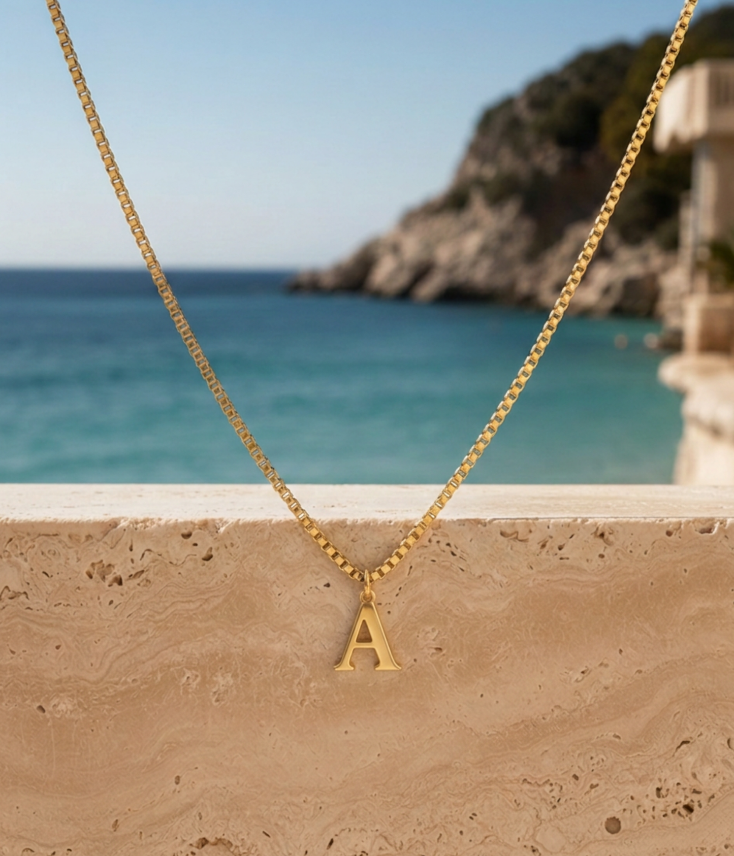 Personalised Initial Necklace – Waterproof 316L Stainless Steel | Wonderofu