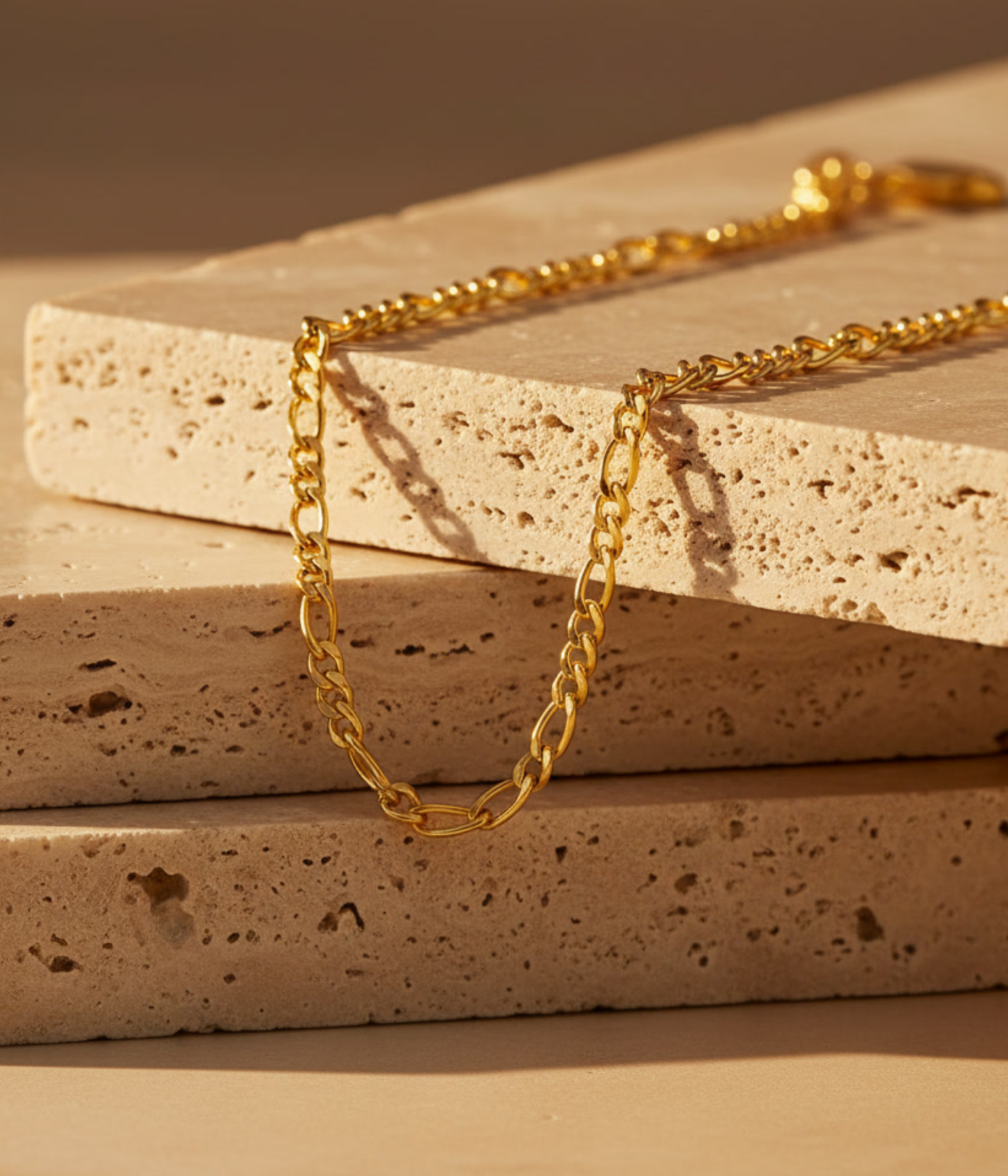 Gold Figaro Chain Necklace for Women