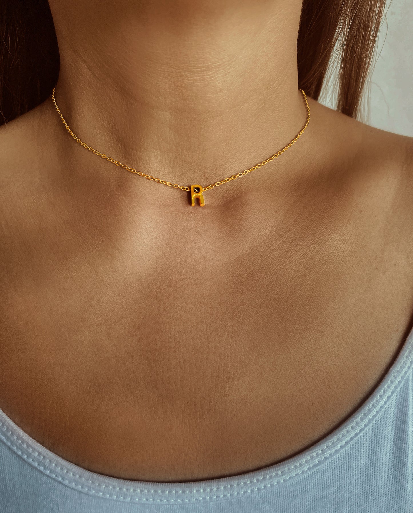 Tiny Initial Custom Letter Necklace