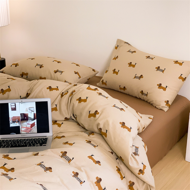 Animal Printed Cotton Bedding Set