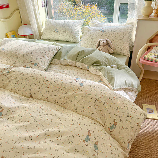 Bunny Florals Bedding Set