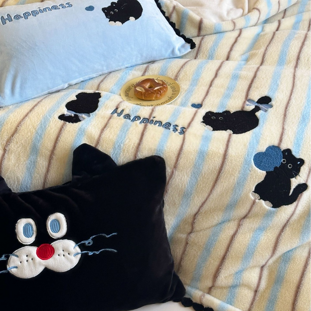 Furry Friends Cartoon Bedding Set