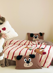 Furry Friends Cartoon Bedding Set