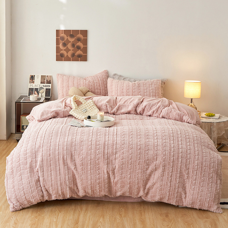 Artificial Rabbit Velvet Bedding Set