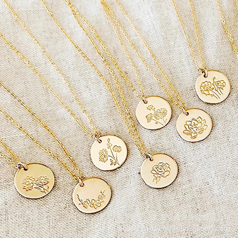Birth Flower Necklace