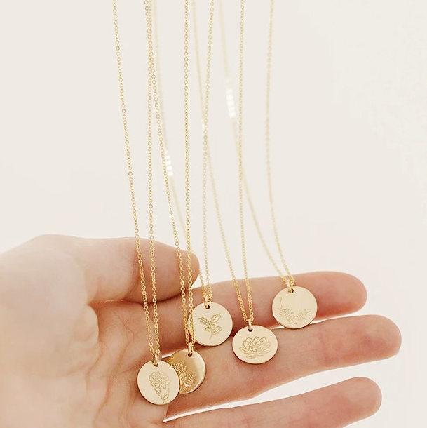 Birth Flower Necklace