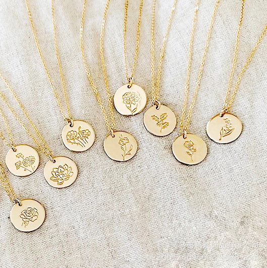 Birth Flower Necklace
