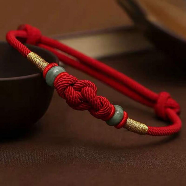 Luck and Fortune Knot Jade Bracelets for Couples