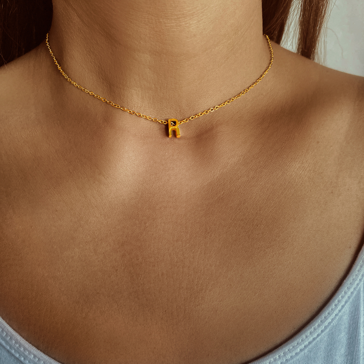 Tiny Initial Custom Letter Necklace