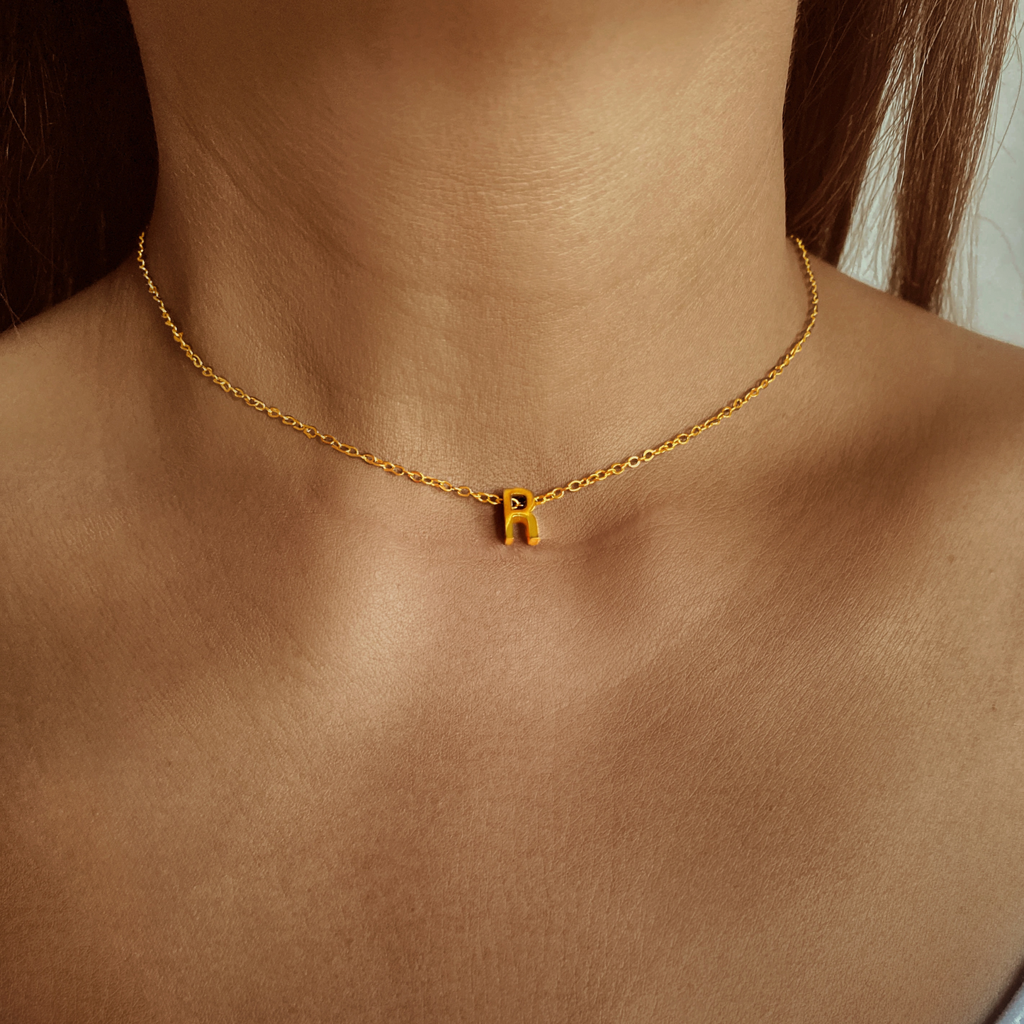 Tiny Initial Custom Letter Necklace