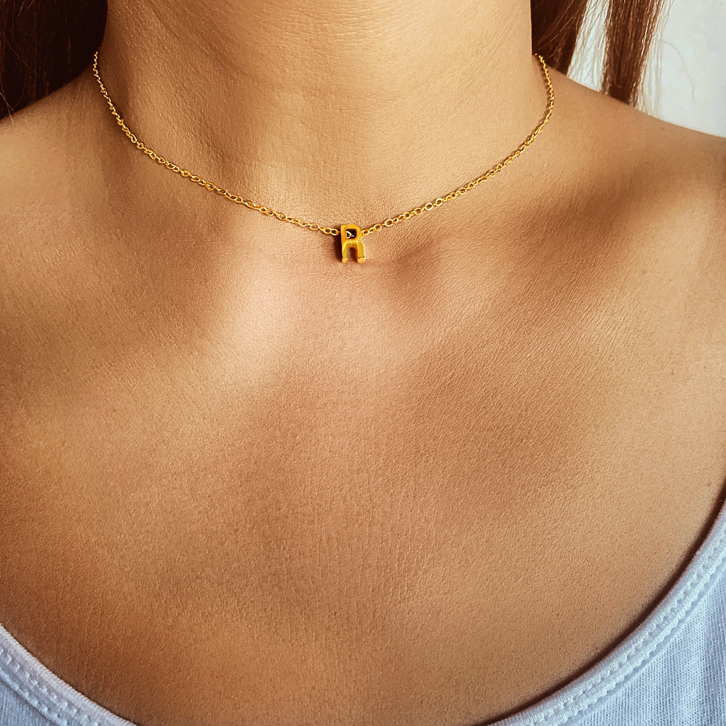 Tiny Initial Custom Letter Necklace