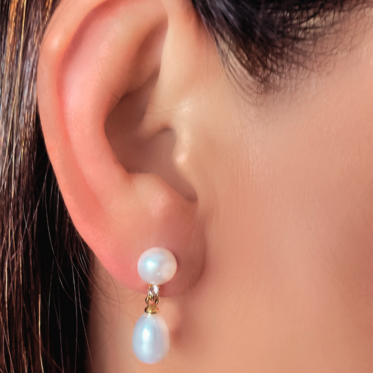 Natural Freshwater Pearl Earrings
