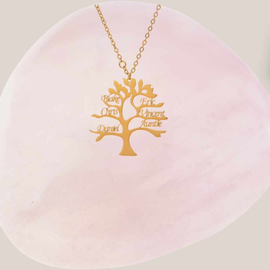 Customized Happiness Tree Pendant Necklace